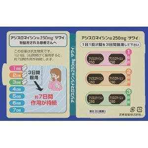 Azithromycin阿奇霉素片250mg「沢井」:60片
