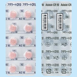 Adalat硝苯地平控释片CR10mg:100片(注意:现在市场流通品保质期到2027年2月)