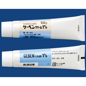 Geben磺胺嘧啶银 乳膏1%:50g×10支