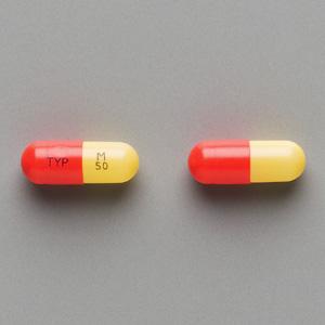 Mexitil盐酸美西律50mg:100粒(市场流通品保质期到2026年9月)