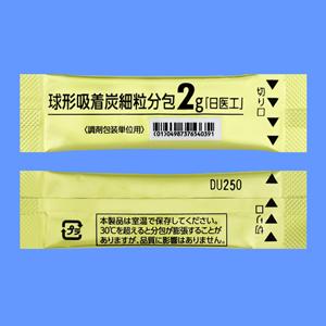 球形吸着炭克里美净细粒分包装2g「日医工」:2g×84包
