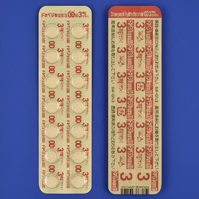 Donepezil盐酸多奈哌齐OD口崩片3mg「沢井」：14片（现行市场流通品保质期到2027年7月）