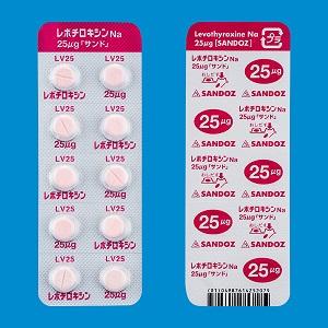 Levithyroxine Na左甲状腺素钠片25μg「SANDO」:100粒