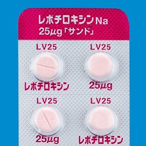 Levithyroxine Na左甲状腺素钠片25μg「SANDO」:100粒