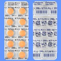 Cefalexin头孢氨苄片250「日医工」：100片