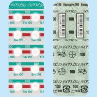 Bayaspirin阿司匹林肠溶片100mg：100粒