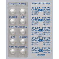 Mirapex-LA盐酸普拉克索片0.375mg：100片【劇】 