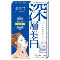 Kracie 肌美精 保湿深层美白浸透面膜 蓝： 5片 