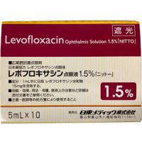 Levofloxacin盐酸左氧氟沙星滴眼液1.5%「日東」：5mL&times;10支